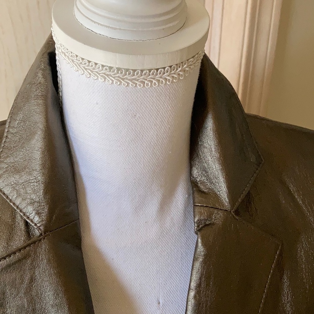 Beautiful waisted metallic bronze jacket New - Picture 5 of 10